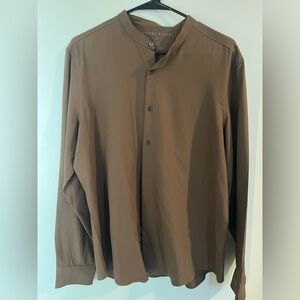 Mens Modern Button Up Long Sleeve